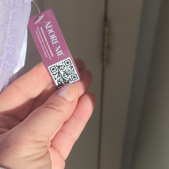 Adore Me Lavender Lace Bra and Panty Set - Picture 4 of 11